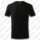 Tricou pentru copii Basic, bumbac 100% - culoare negru