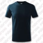 Tricou pentru copii Basic, bumbac 100% - culoare albastru marin