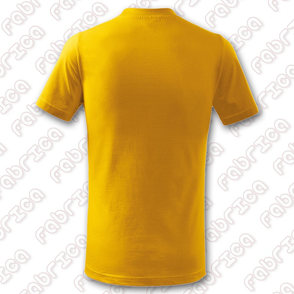 Tricou pentru copii Basic, bumbac 100% - culoare galben
