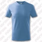 Tricou pentru copii Basic, bumbac 100% - culoare bleu