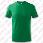 Tricou pentru copii Basic, bumbac 100% - culoare verde mediu