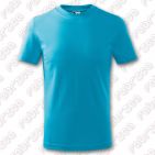 Tricou pentru copii Basic, bumbac 100% - culoare turcoaz