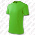Tricou pentru copii Basic, bumbac 100% - culoare verde măr