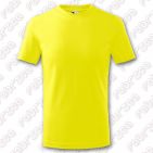 Tricou pentru copii Basic, bumbac 100% - culoare galben lămâie