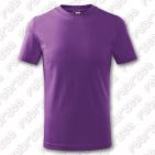 Tricou pentru copii Basic, bumbac 100% - culoare mov