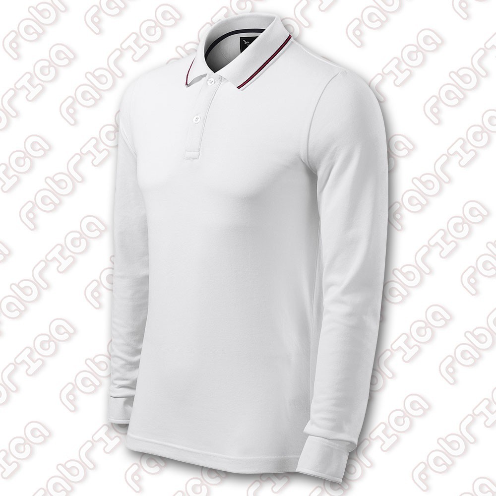 Contrast Stripe LS - tricou polo cu mânecă lungă